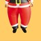 Inflatable Santa Adult Costume with Battery Operated Fan for Holiday Fun